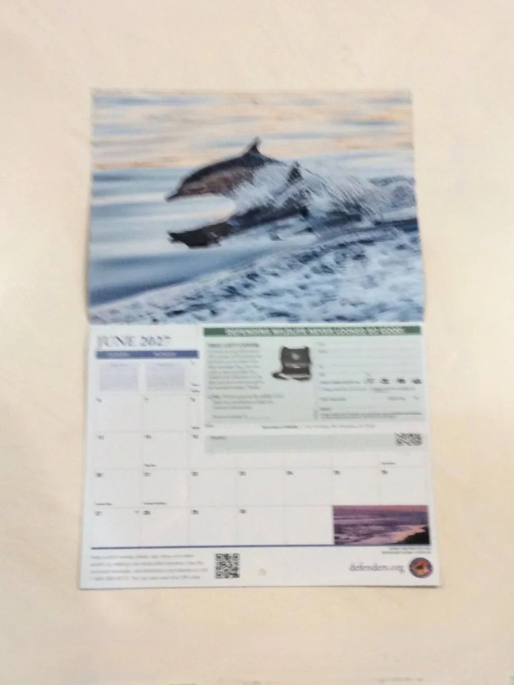 Defenders of Wildlife 2026-2027 Eighteen-Month Calendar